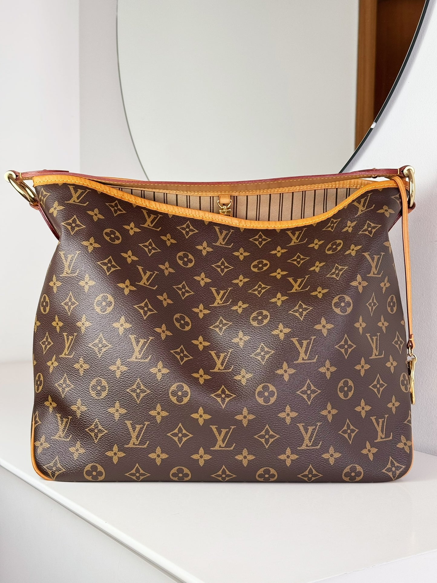 Louis Vuitton Vintage Delightful MM Tote Crossbody Bag