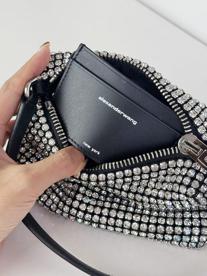 Alexander Wang Mini Wangloc Heiress Rhinestone Shoulder Bag
