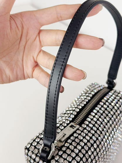 Alexander Wang Mini Wangloc Heiress Rhinestone Shoulder Bag