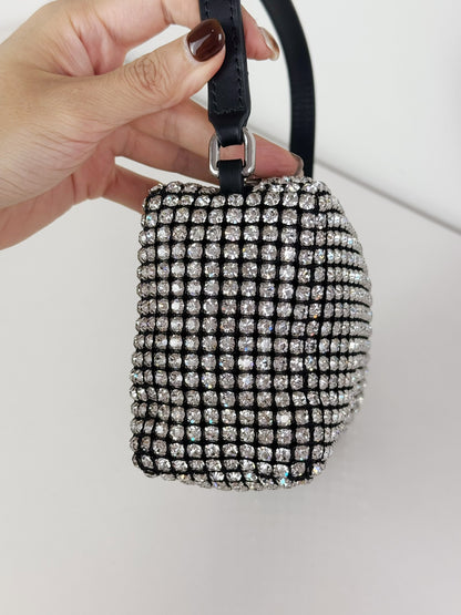 Alexander Wang Mini Wangloc Heiress Rhinestone Shoulder Bag