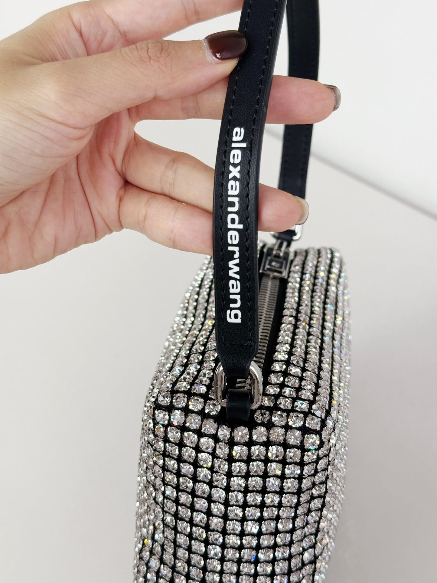 Alexander Wang Mini Wangloc Heiress Rhinestone Shoulder Bag