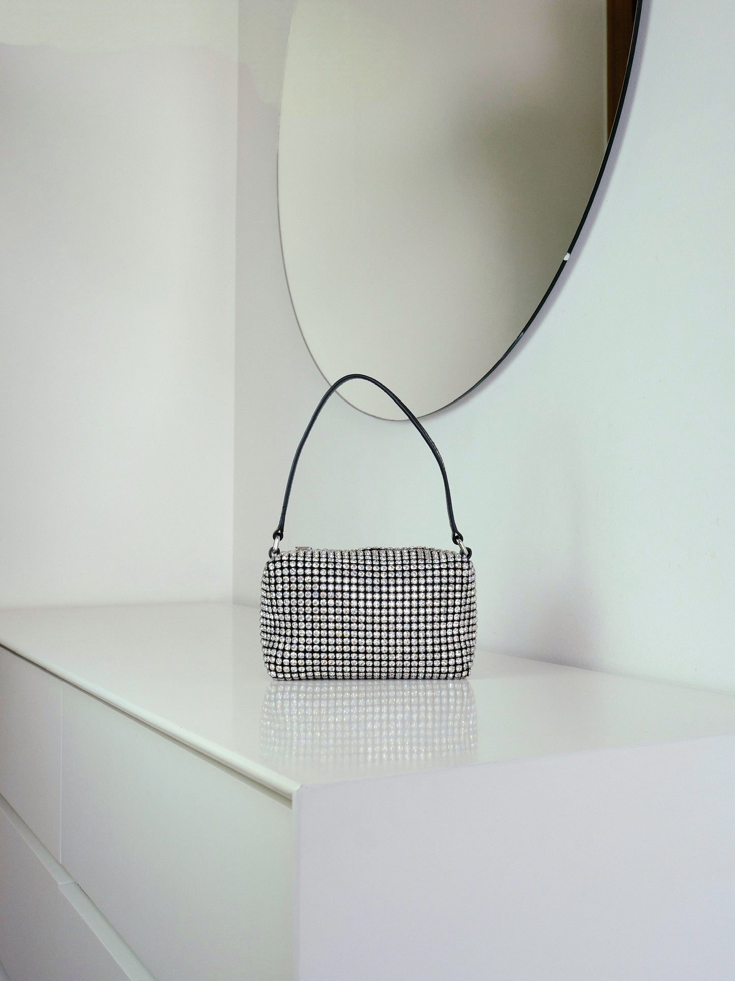 Alexander Wang Mini Wangloc Heiress Rhinestone Shoulder Bag