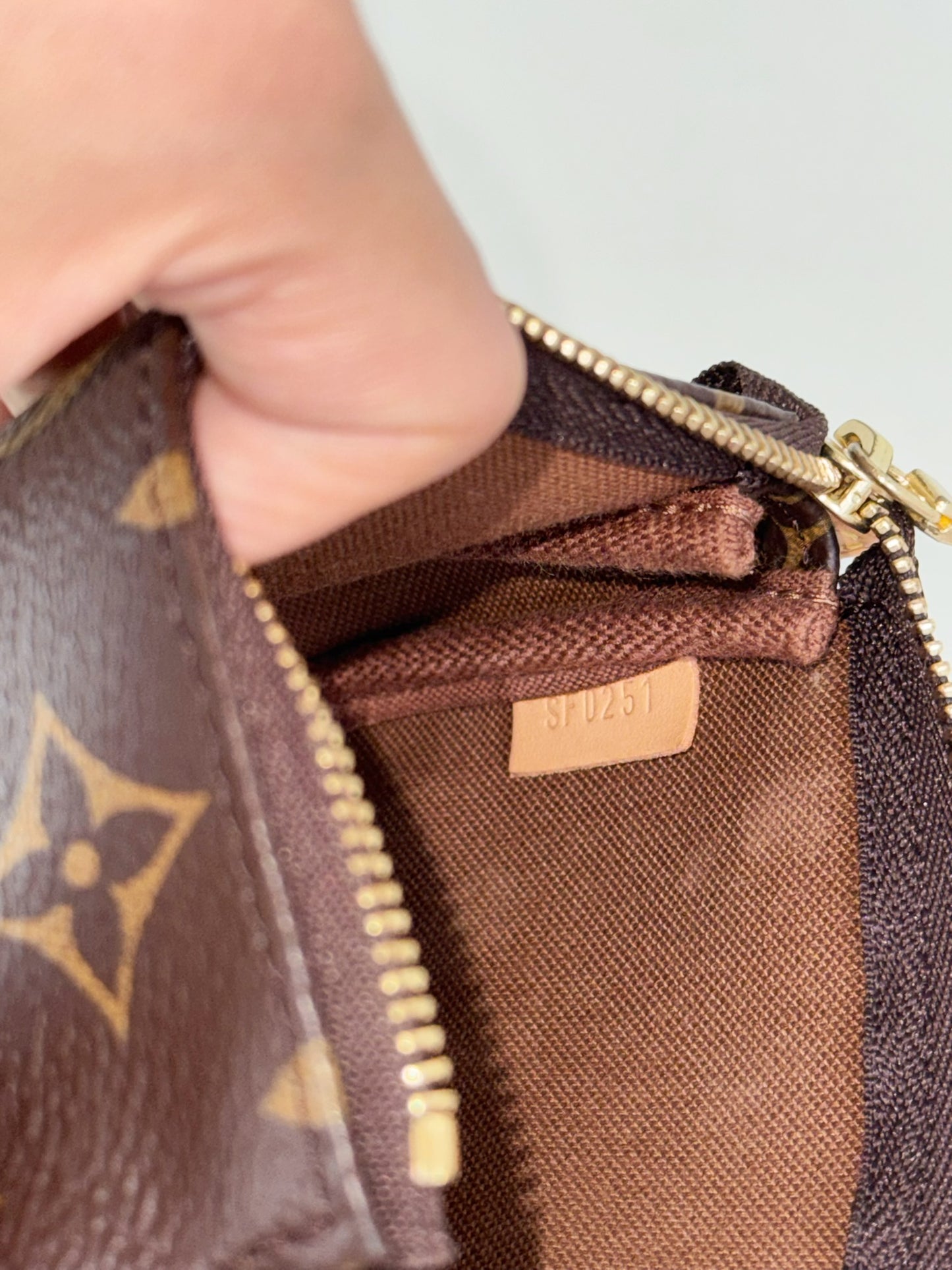 Louis Vuitton Vintage Mini Pochette Accessoires Shoulder Crossbody Bag