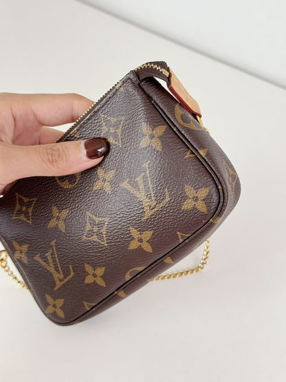 Louis Vuitton Vintage Mini Pochette Accessoires Shoulder Crossbody Bag