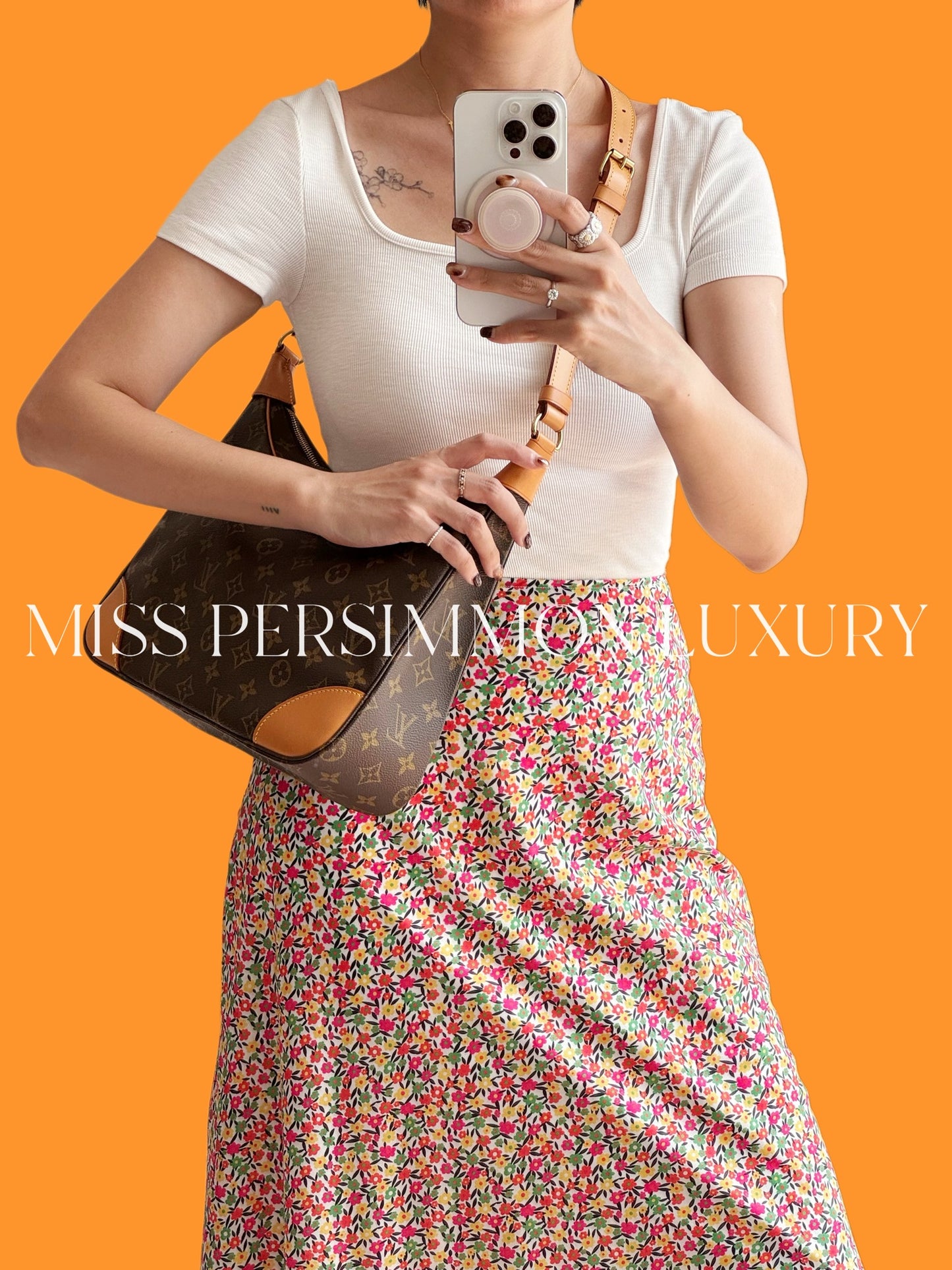 Louis Vuitton Vintage Boulogne Shoulder Crossbody Bag