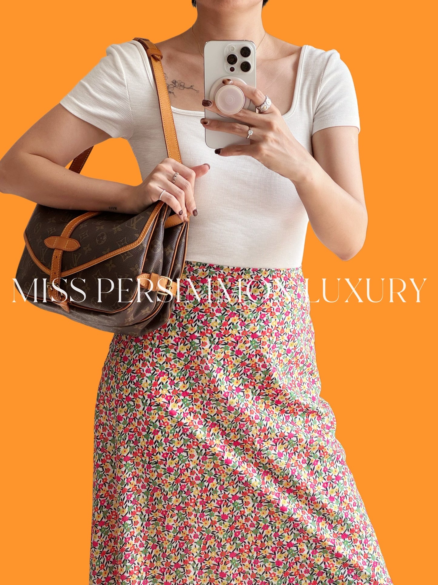 Louis Vuitton Vintage Saumur 30 Shoulder Crossbody Bag