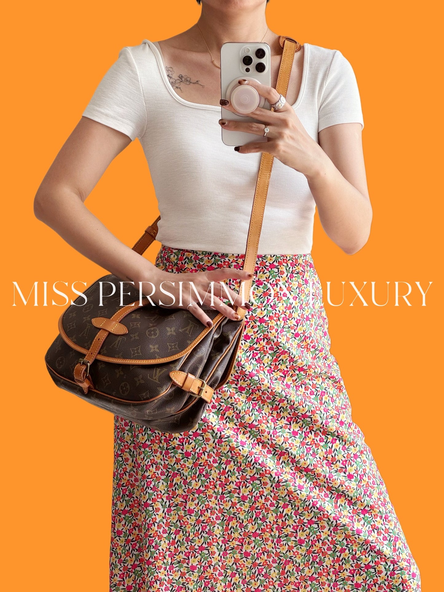 Louis Vuitton Vintage Saumur 30 Shoulder Crossbody Bag