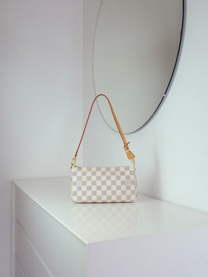 Louis Vuitton Azur Pochette Accessoires Shoulder Crossbody Bag RFID