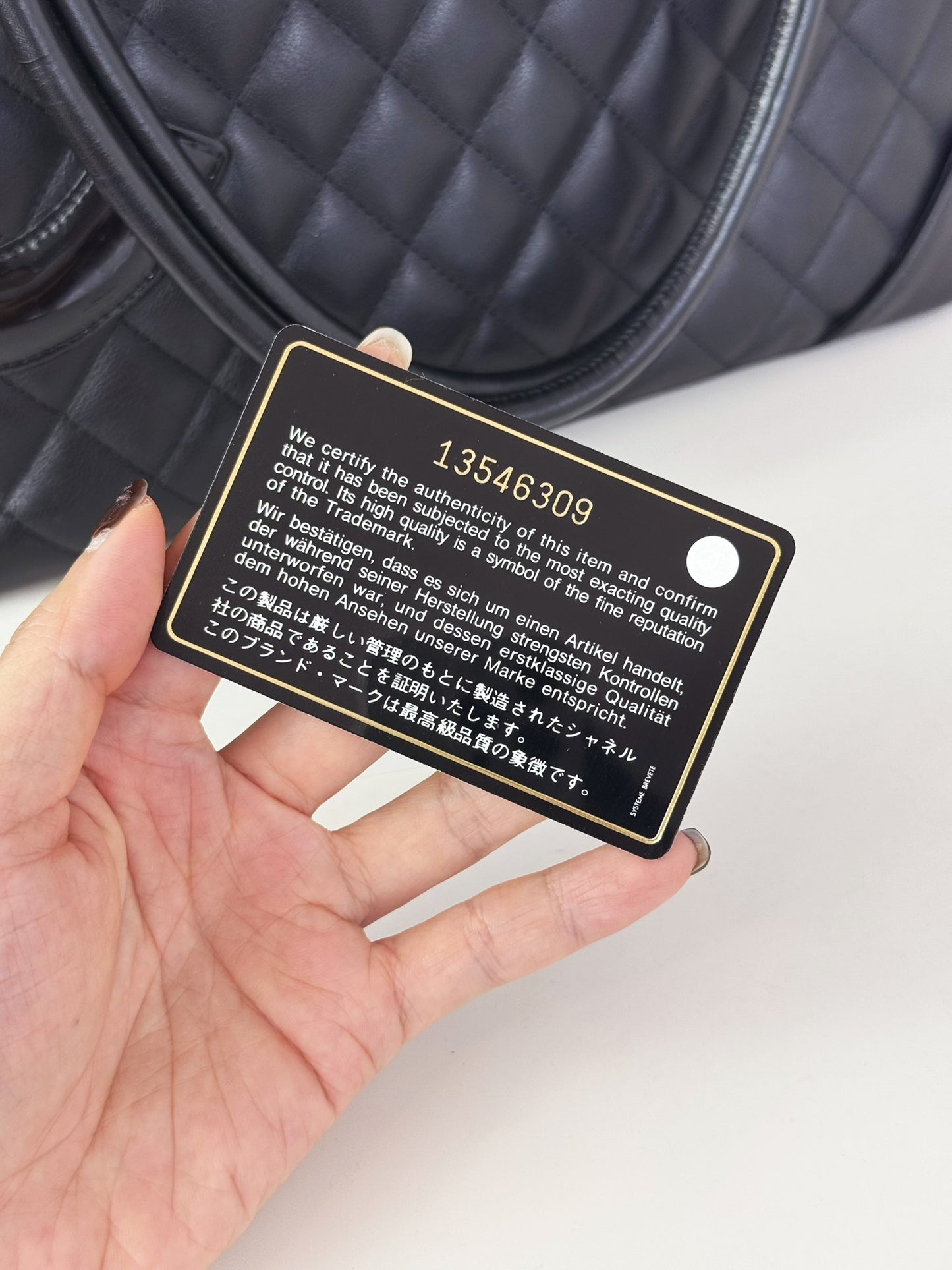Chanel Vintage Cambon Tote Shoulder Bag
