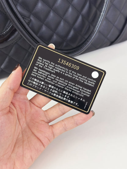 Chanel Vintage Cambon Tote Shoulder Bag