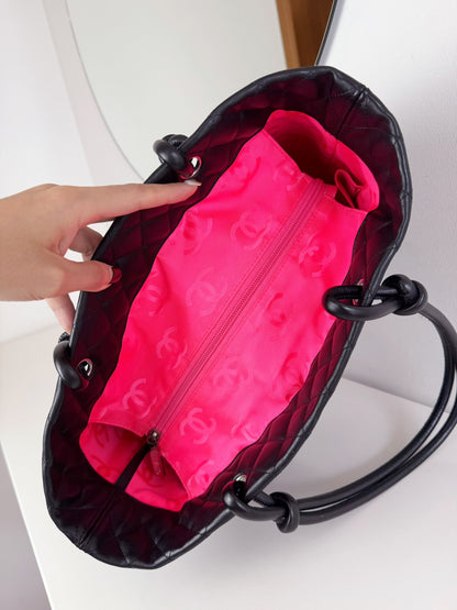 Chanel Vintage Cambon Tote Shoulder Bag
