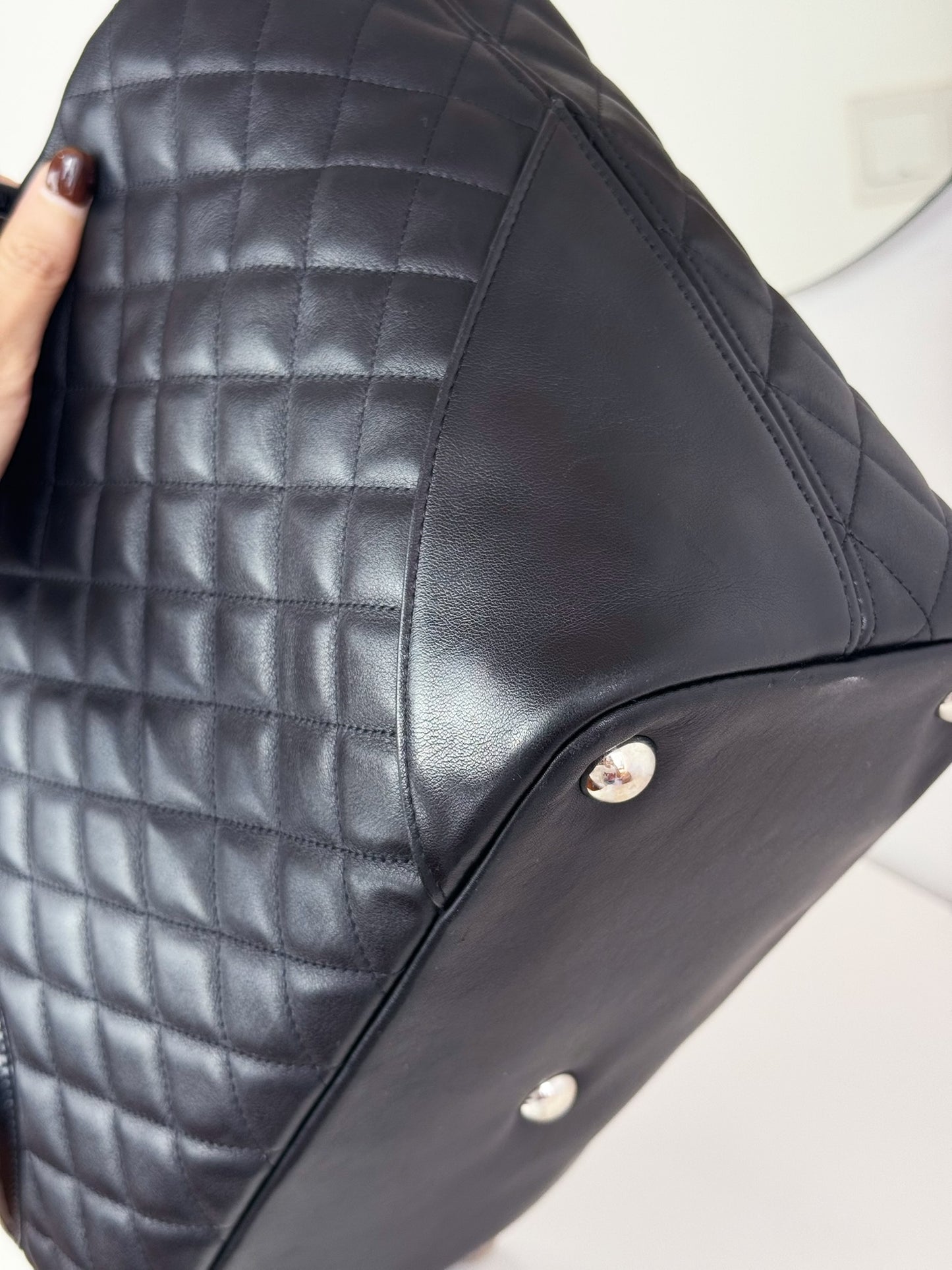 Chanel Vintage Cambon Tote Shoulder Bag