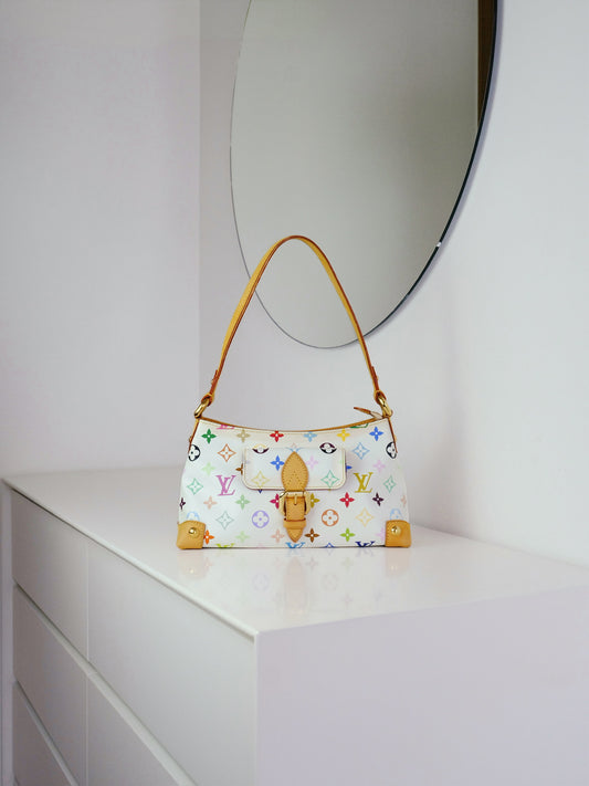 Louis Vuitton Vintage Takashi Murakami Multicolor Eliza Shoulder Bag