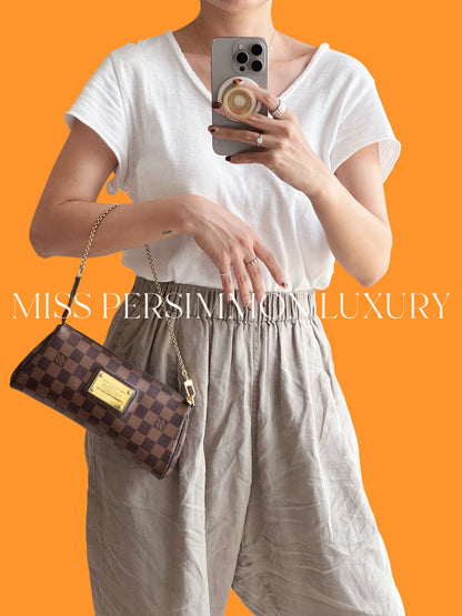 Louis Vuitton Vintage Damier Eva Shoulder Crossbody Bag