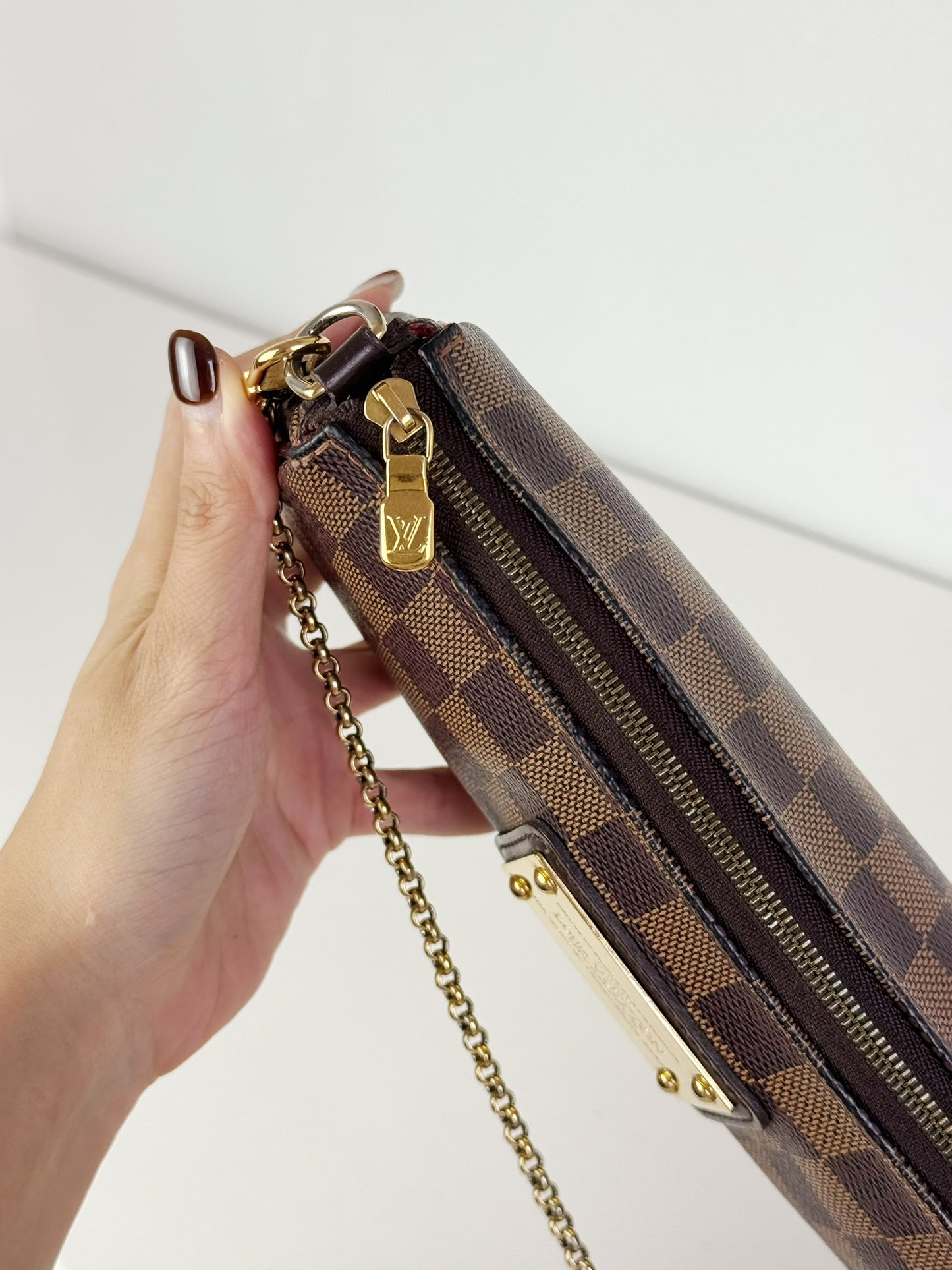 Louis Vuitton Vintage Damier Eva Shoulder Crossbody Bag