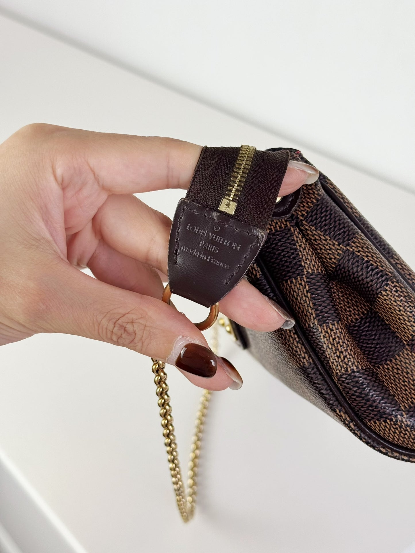 Louis Vuitton Vintage Damier Eva Shoulder Crossbody Bag