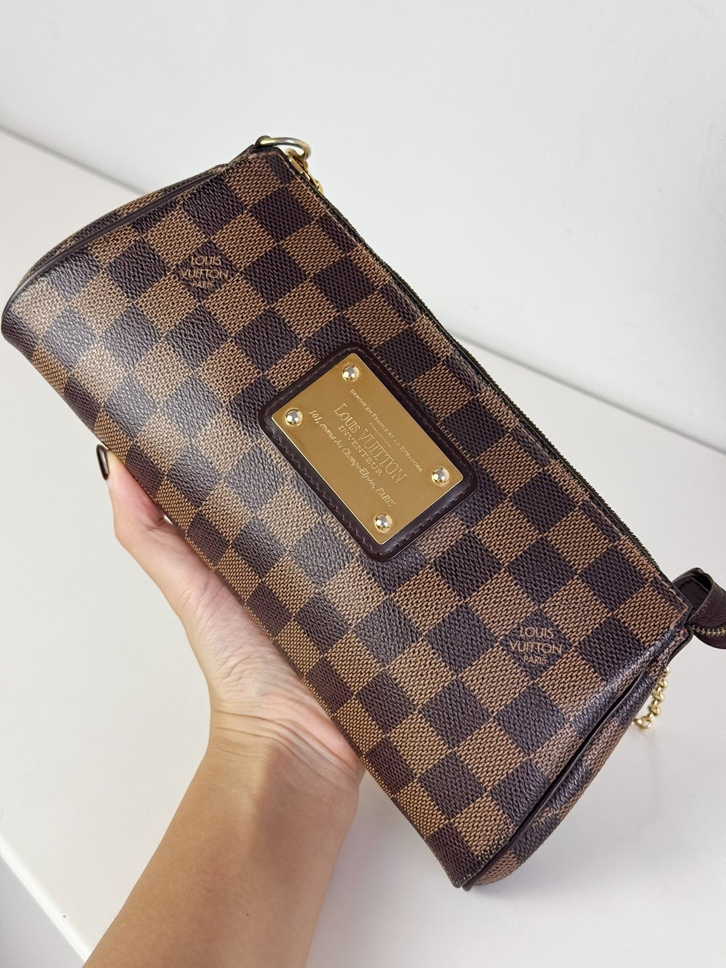 Louis Vuitton Vintage Damier Eva Shoulder Crossbody Bag