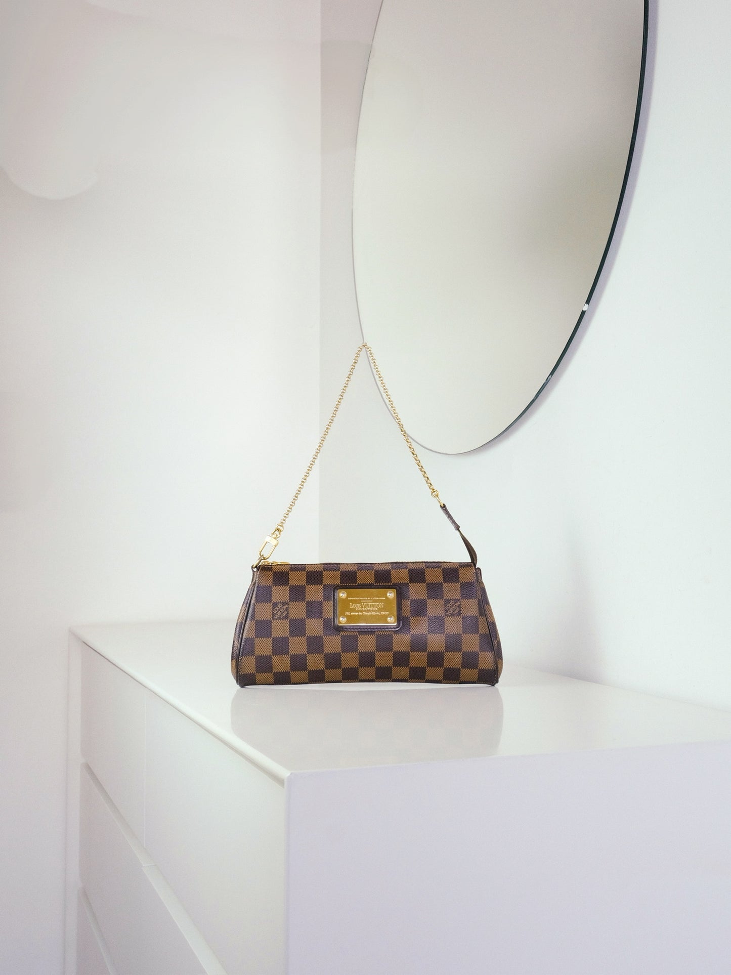Louis Vuitton Vintage Damier Eva Shoulder Crossbody Bag