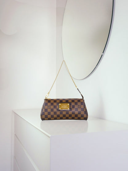 Louis Vuitton Vintage Damier Eva Shoulder Crossbody Bag