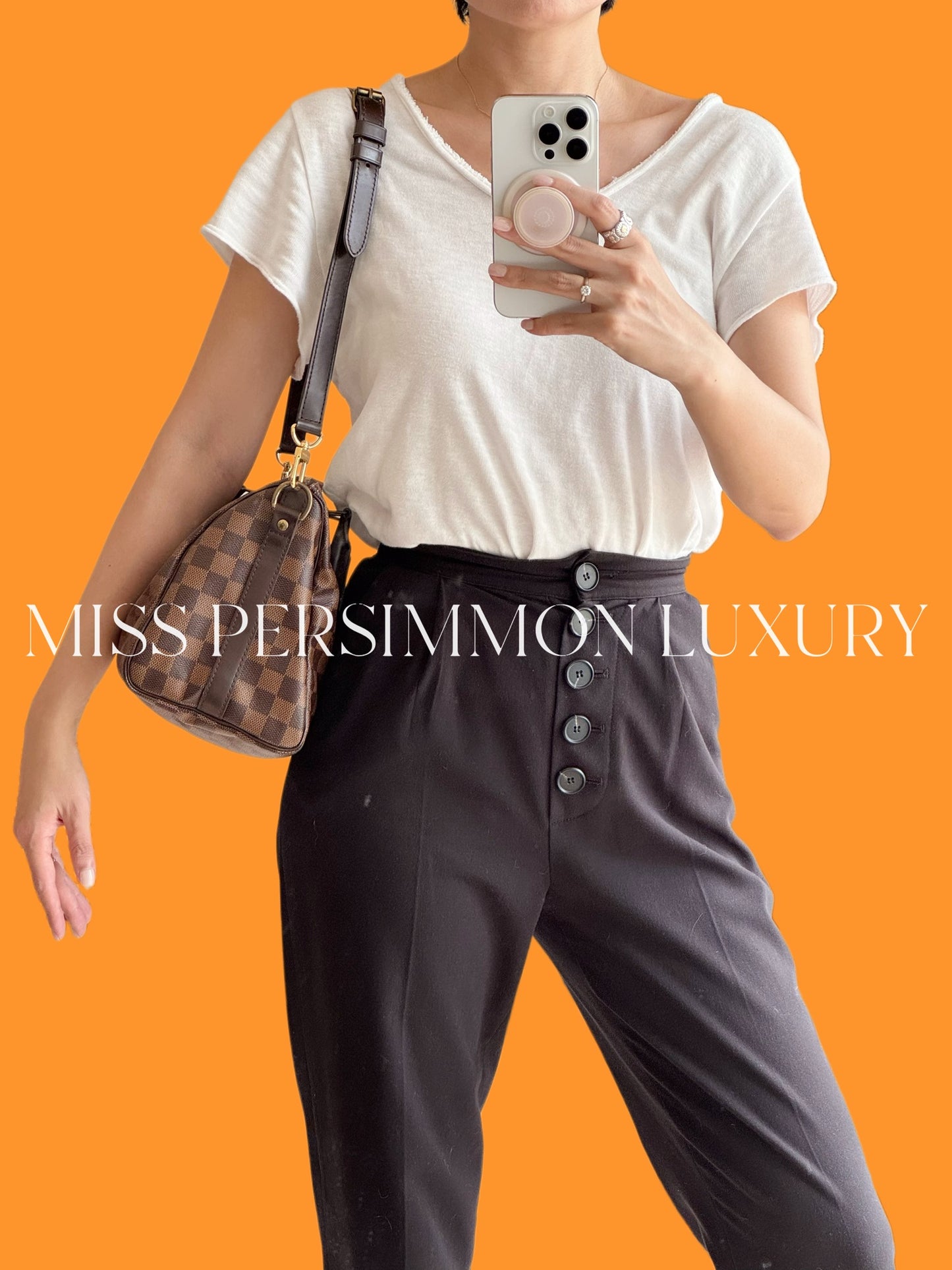 Louis Vuitton Vintage Damier Bandouliere Speedy 25 Handbag Crossbody Bag