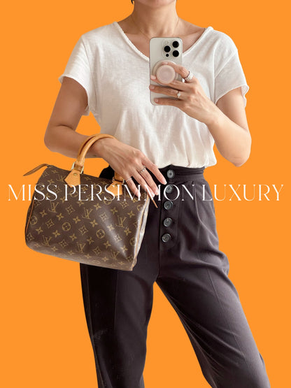 Louis Vuitton Vintage Speedy 25 Handbag Crossbody Bag
