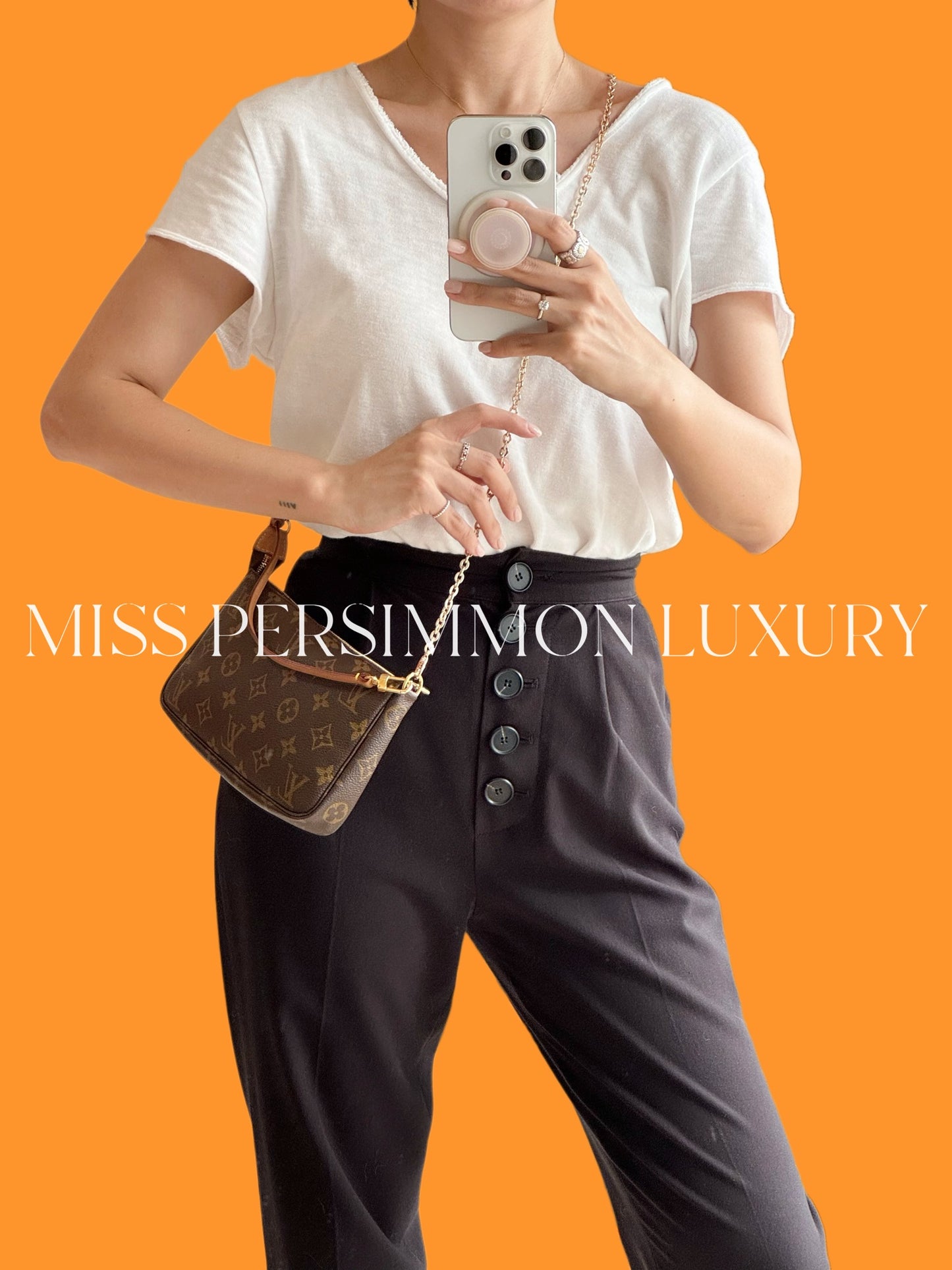 Louis Vuitton Vintage Pochette Accessoires Shoulder Crossbody Bag