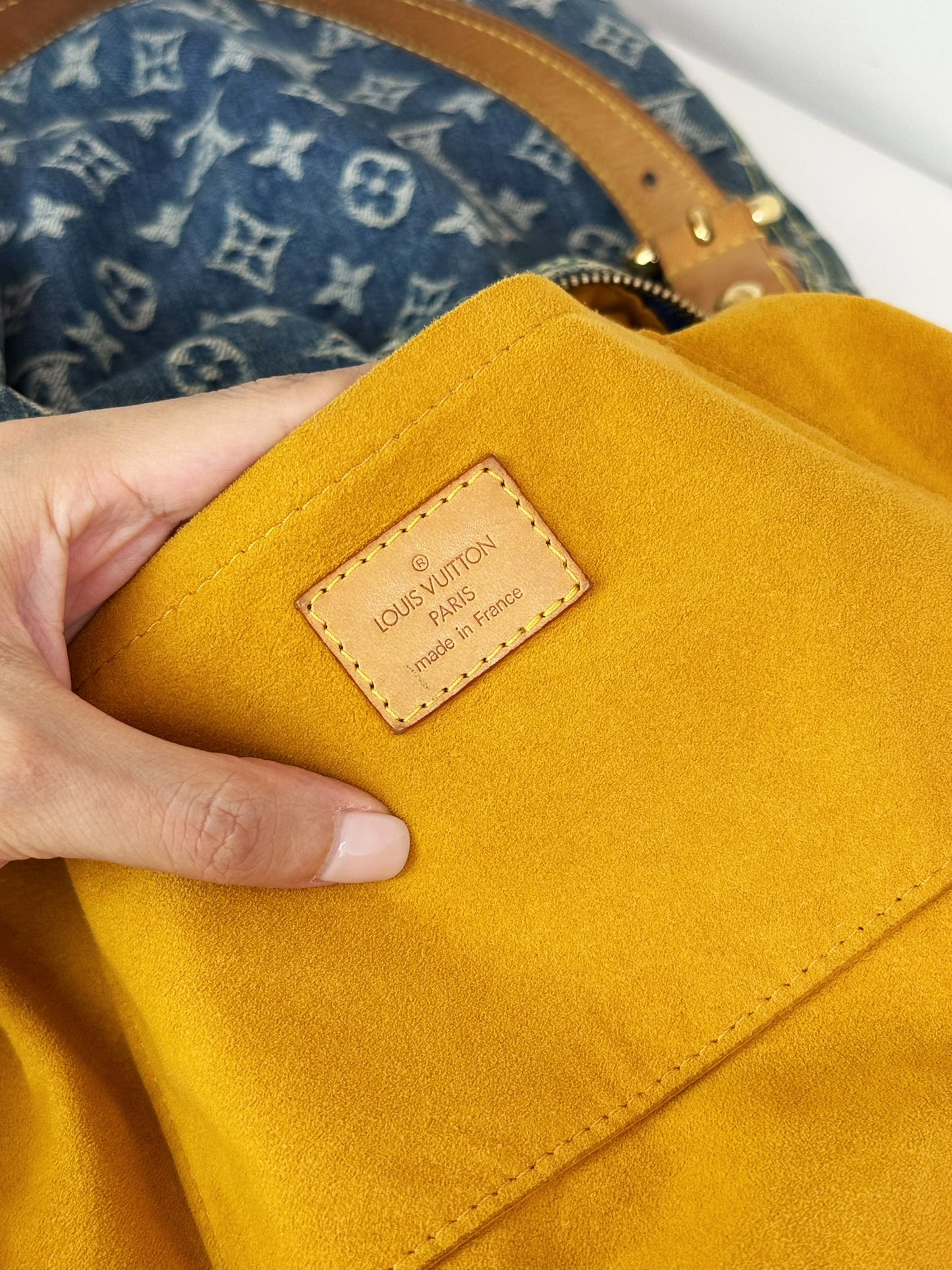 Louis Vuitton Vintage Denim Baggy GM Shoulder Bag