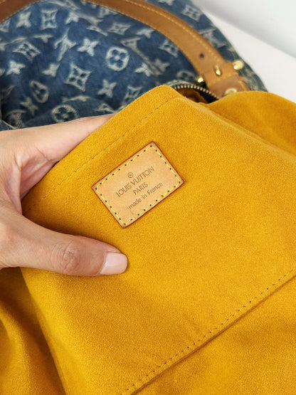 Louis Vuitton Vintage Denim Baggy GM Shoulder Bag
