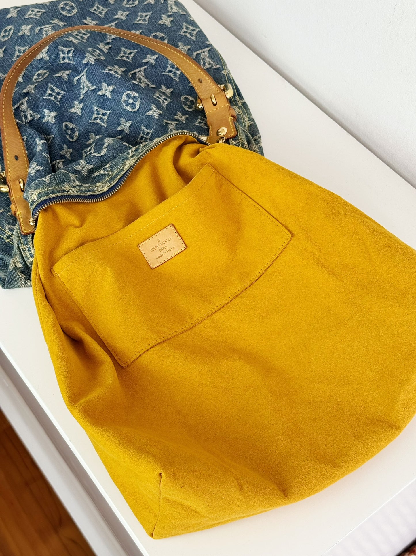 Louis Vuitton Vintage Denim Baggy GM Shoulder Bag