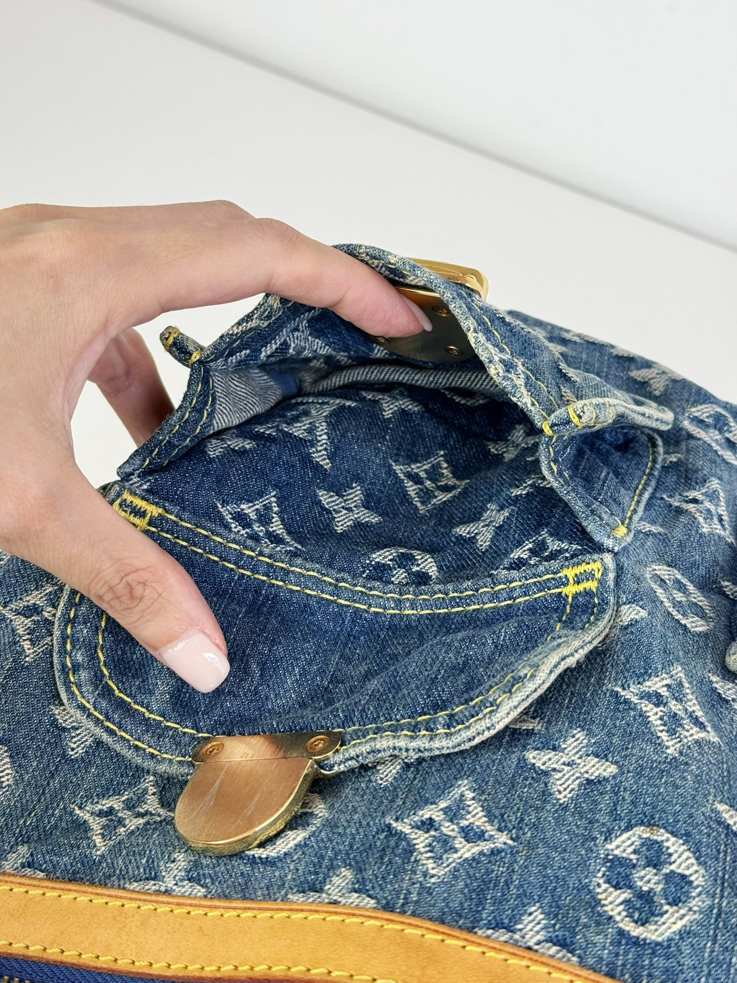 Louis Vuitton Vintage Denim Baggy GM Shoulder Bag
