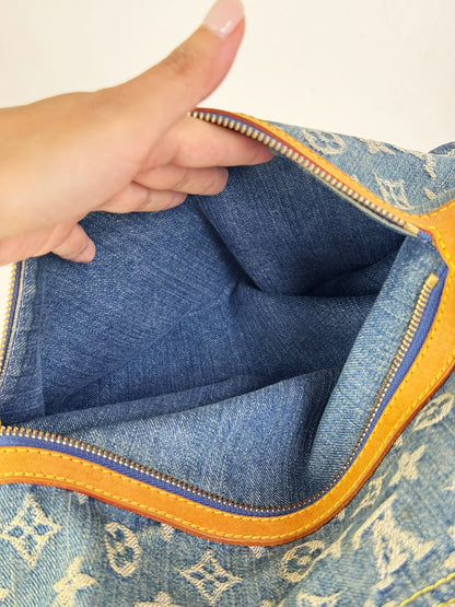 Louis Vuitton Vintage Denim Baggy GM Shoulder Bag