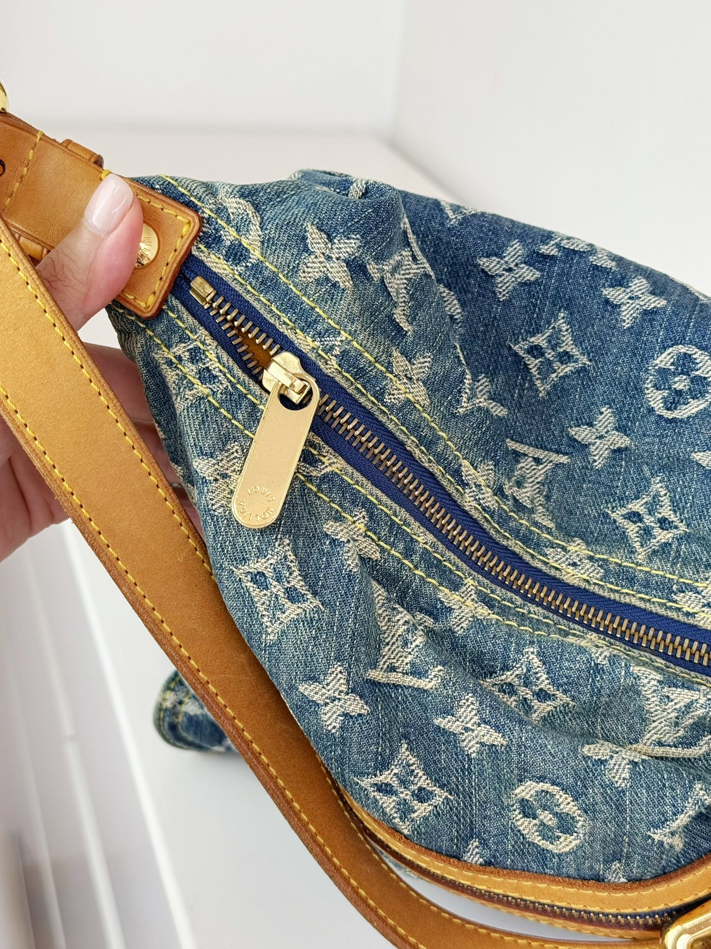 Louis Vuitton Vintage Denim Baggy GM Shoulder Bag