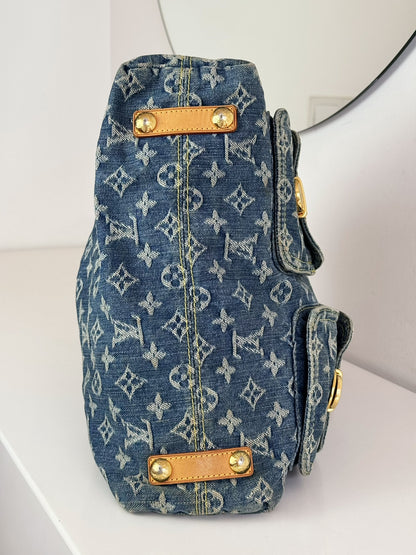 Louis Vuitton Vintage Denim Baggy GM Shoulder Bag