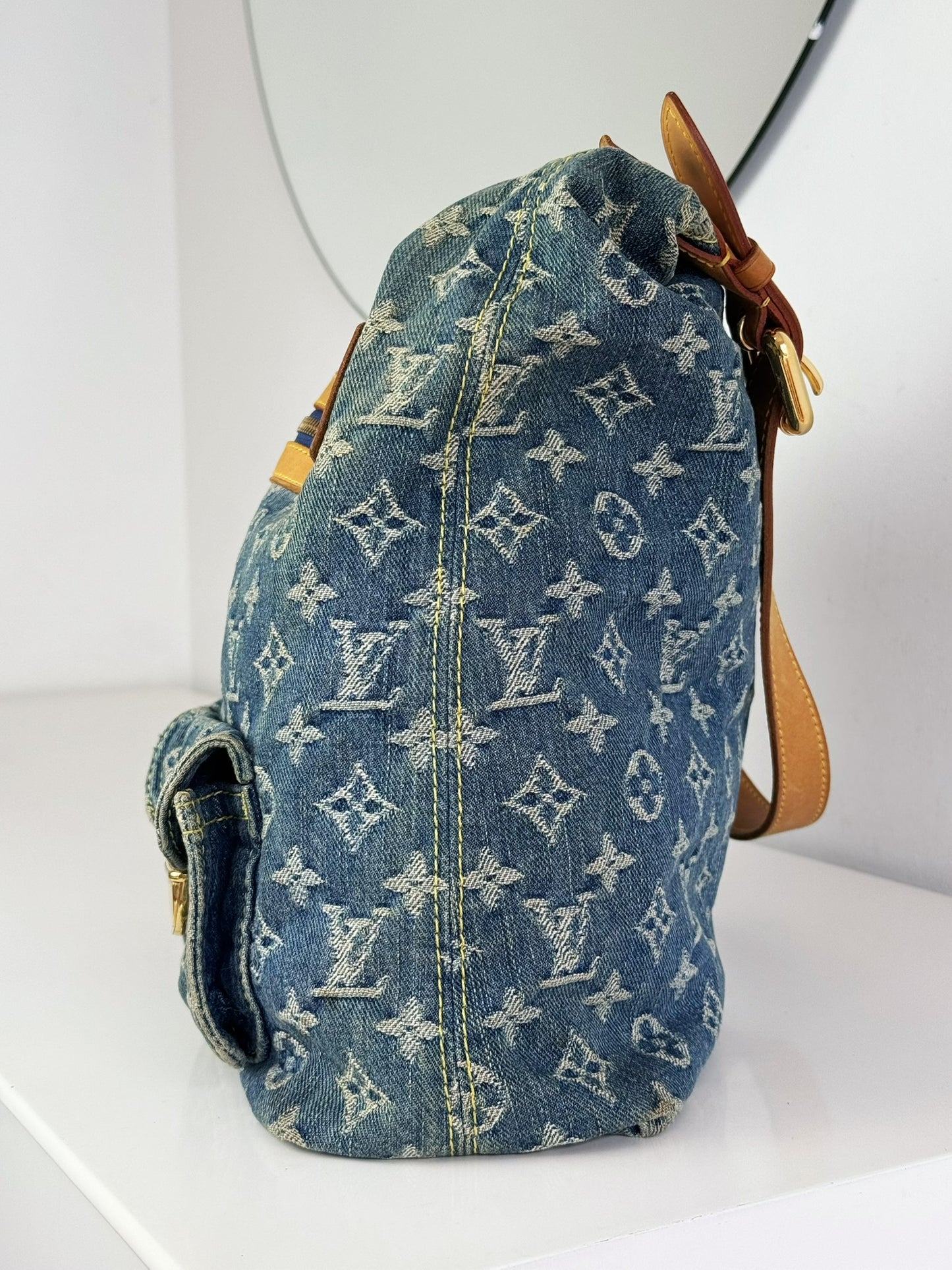 Louis Vuitton Vintage Denim Baggy GM Shoulder Bag