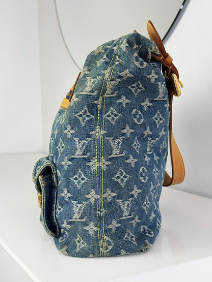 Louis Vuitton Vintage Denim Baggy GM Shoulder Bag