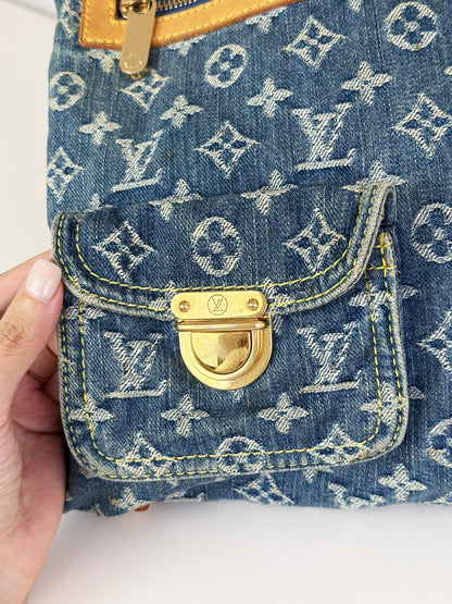 Louis Vuitton Vintage Denim Baggy GM Shoulder Bag
