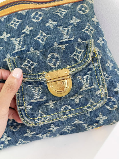 Louis Vuitton Vintage Denim Baggy GM Shoulder Bag