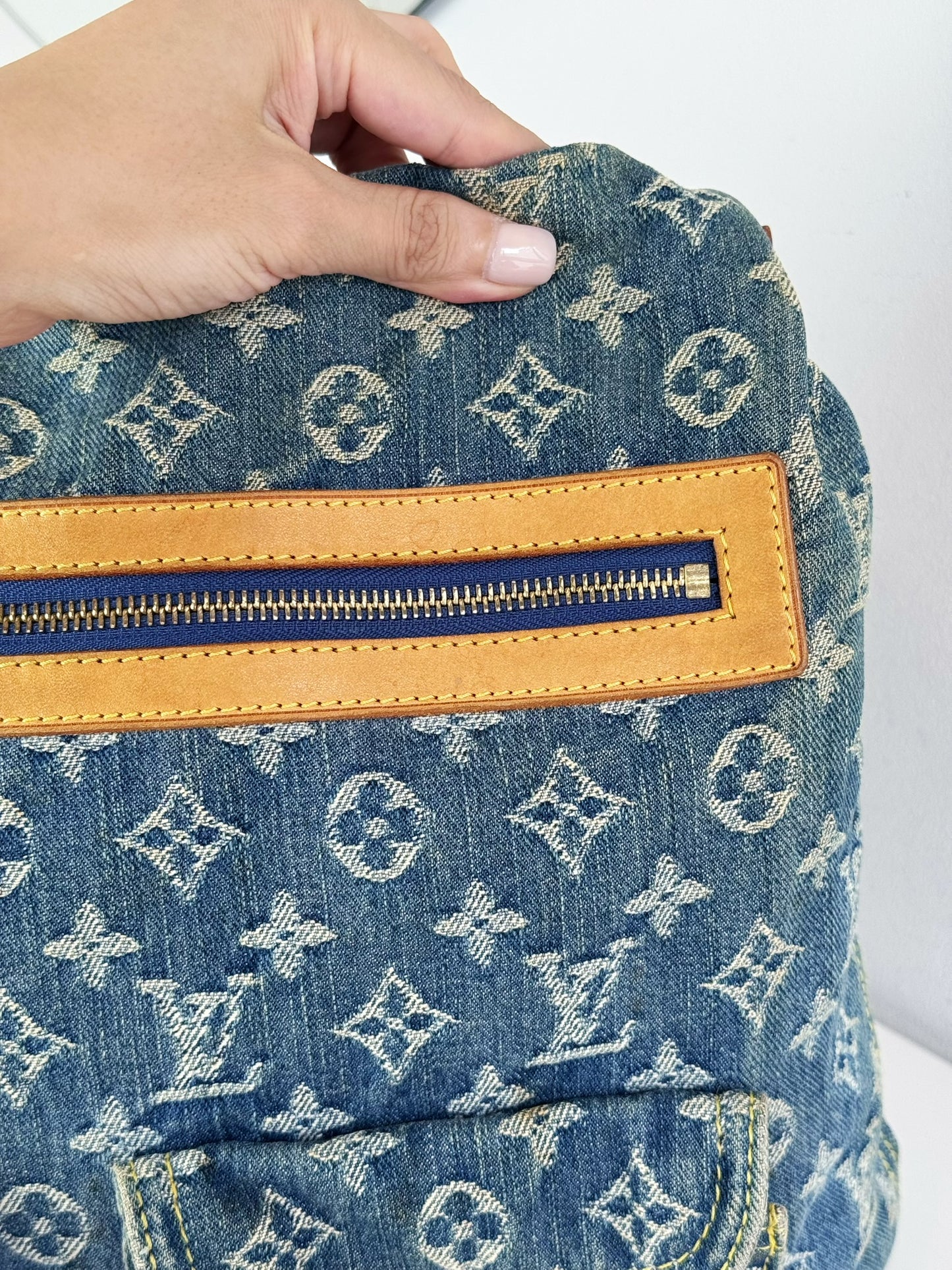Louis Vuitton Vintage Denim Baggy GM Shoulder Bag