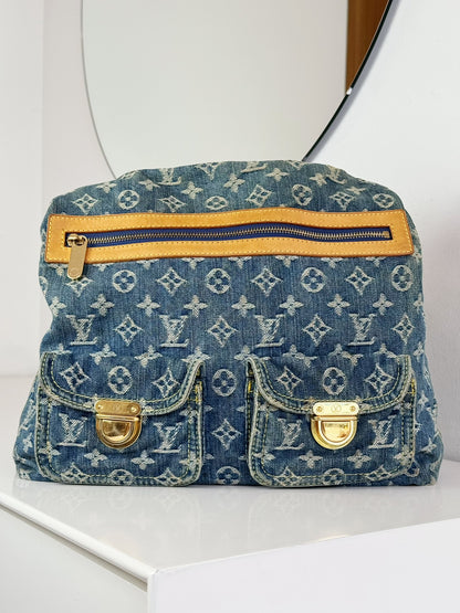 Louis Vuitton Vintage Denim Baggy GM Shoulder Bag