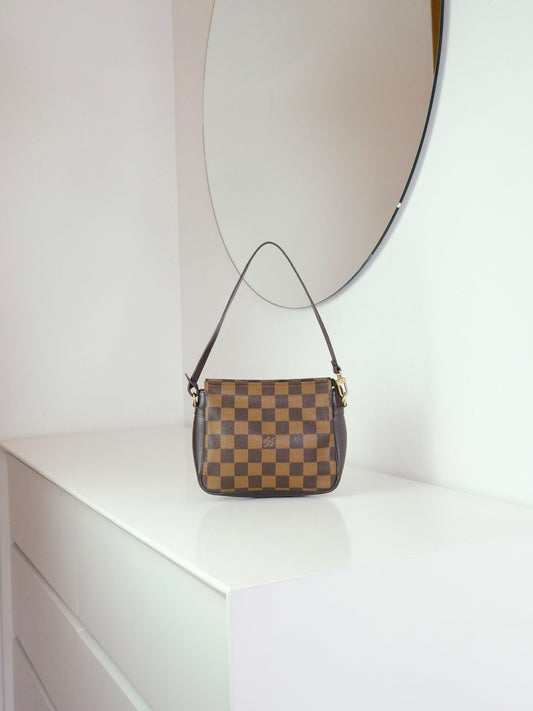 Louis Vuitton Vintage Damier Trousse Pochette Shoulder Crossbody Bag