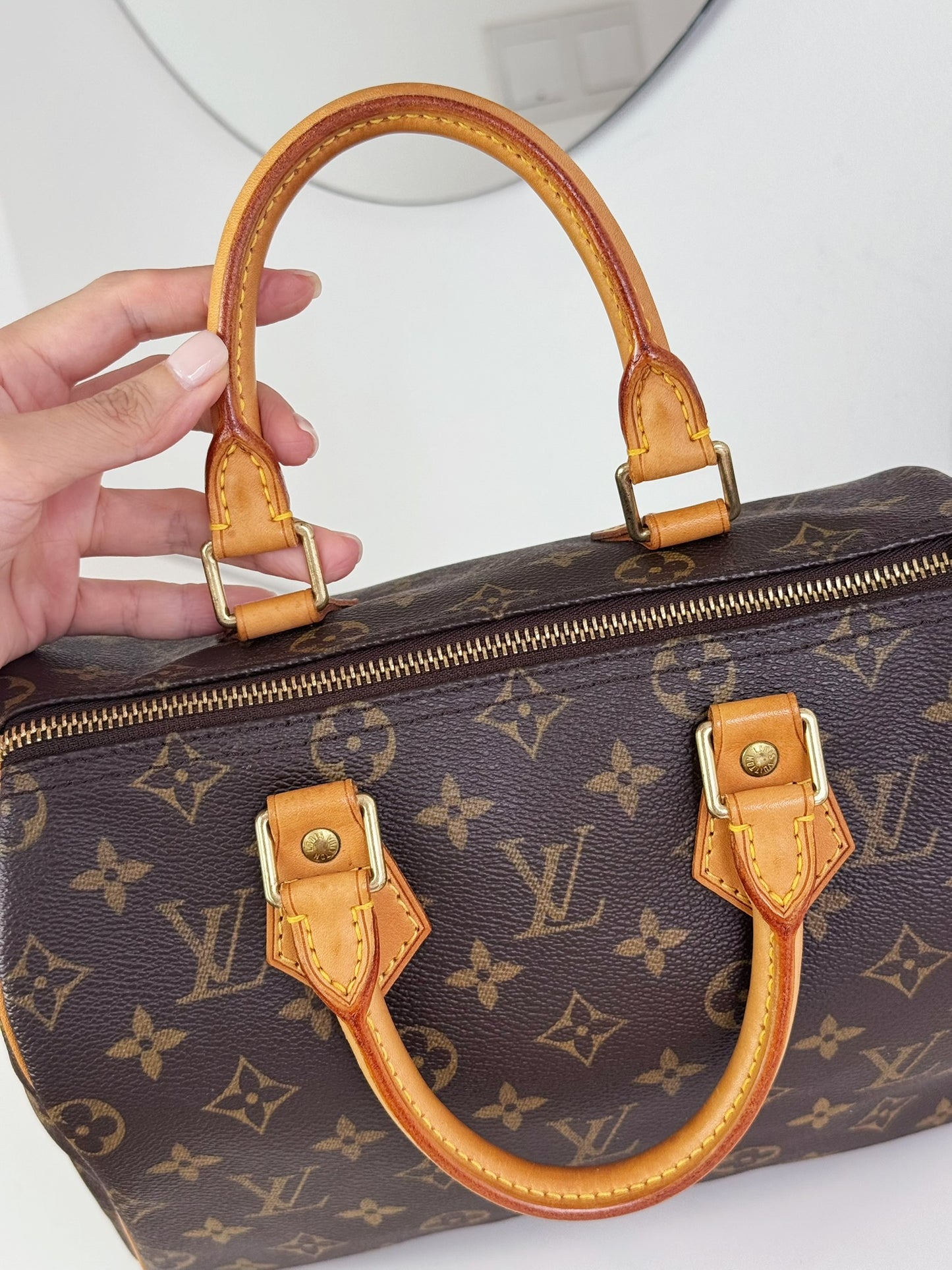 Louis Vuitton Vintage Speedy 25 Handbag Crossbody Bag