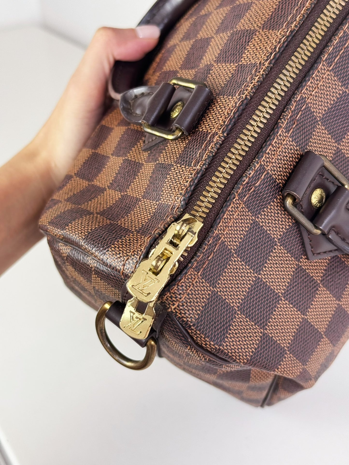 Louis Vuitton Vintage Damier Bandouliere Speedy 25 Handbag Crossbody Bag