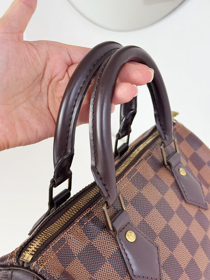 Louis Vuitton Vintage Damier Bandouliere Speedy 25 Handbag Crossbody Bag