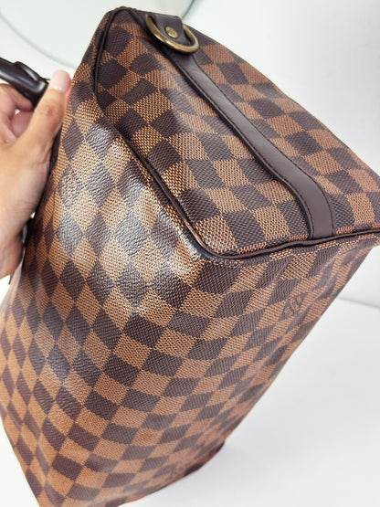 Louis Vuitton Vintage Damier Bandouliere Speedy 25 Handbag Crossbody Bag