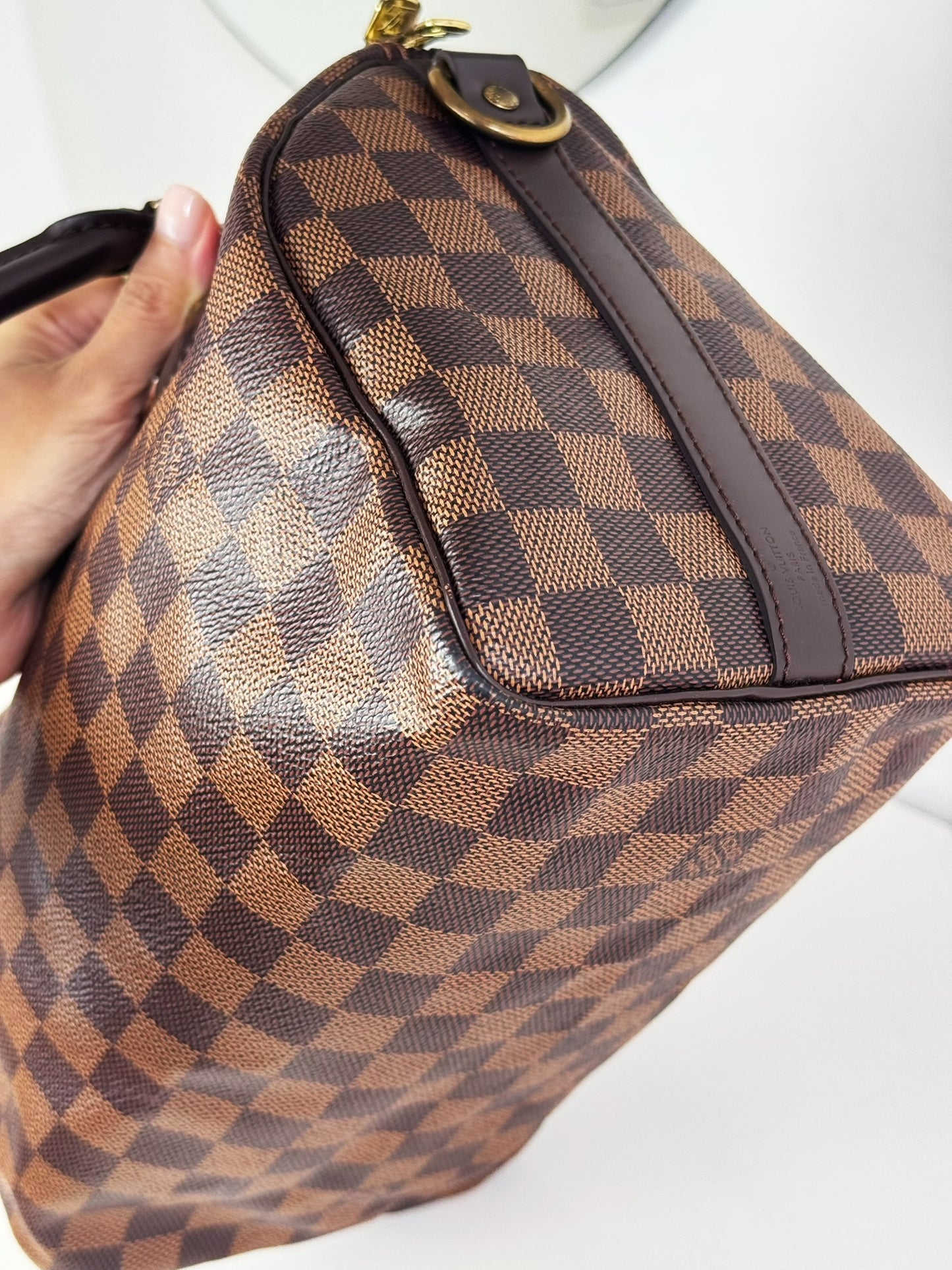 Louis Vuitton Vintage Damier Bandouliere Speedy 25 Handbag Crossbody Bag