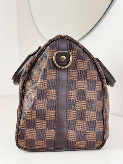 Louis Vuitton Vintage Damier Bandouliere Speedy 25 Handbag Crossbody Bag