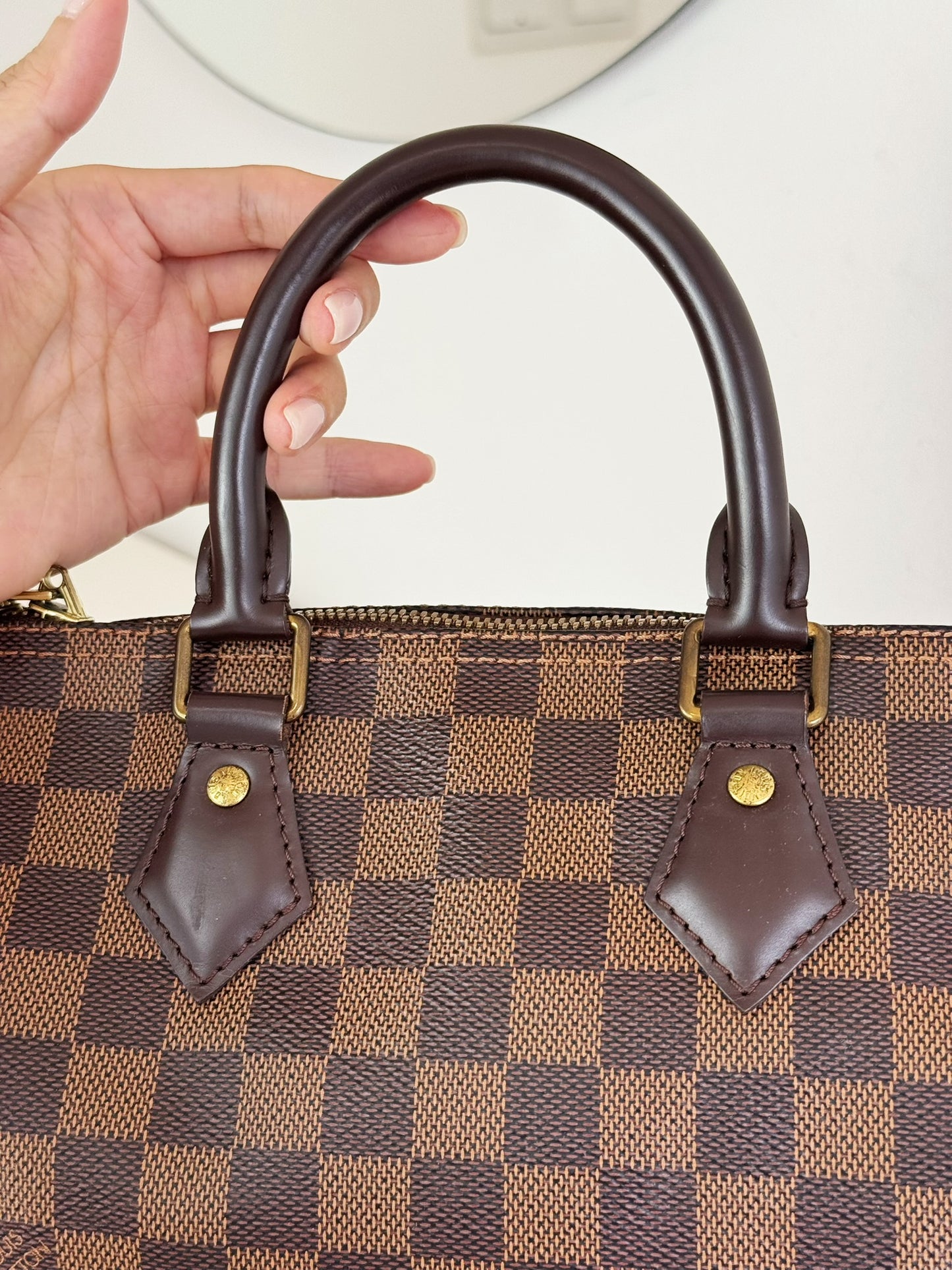 Louis Vuitton Vintage Damier Bandouliere Speedy 25 Handbag Crossbody Bag