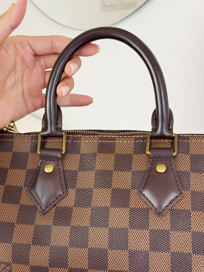 Louis Vuitton Vintage Damier Bandouliere Speedy 25 Handbag Crossbody Bag