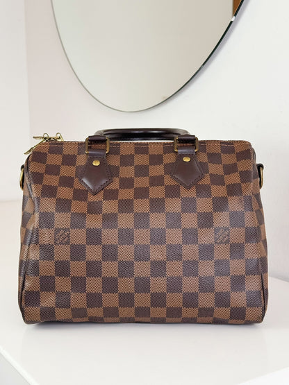 Louis Vuitton Vintage Damier Bandouliere Speedy 25 Handbag Crossbody Bag