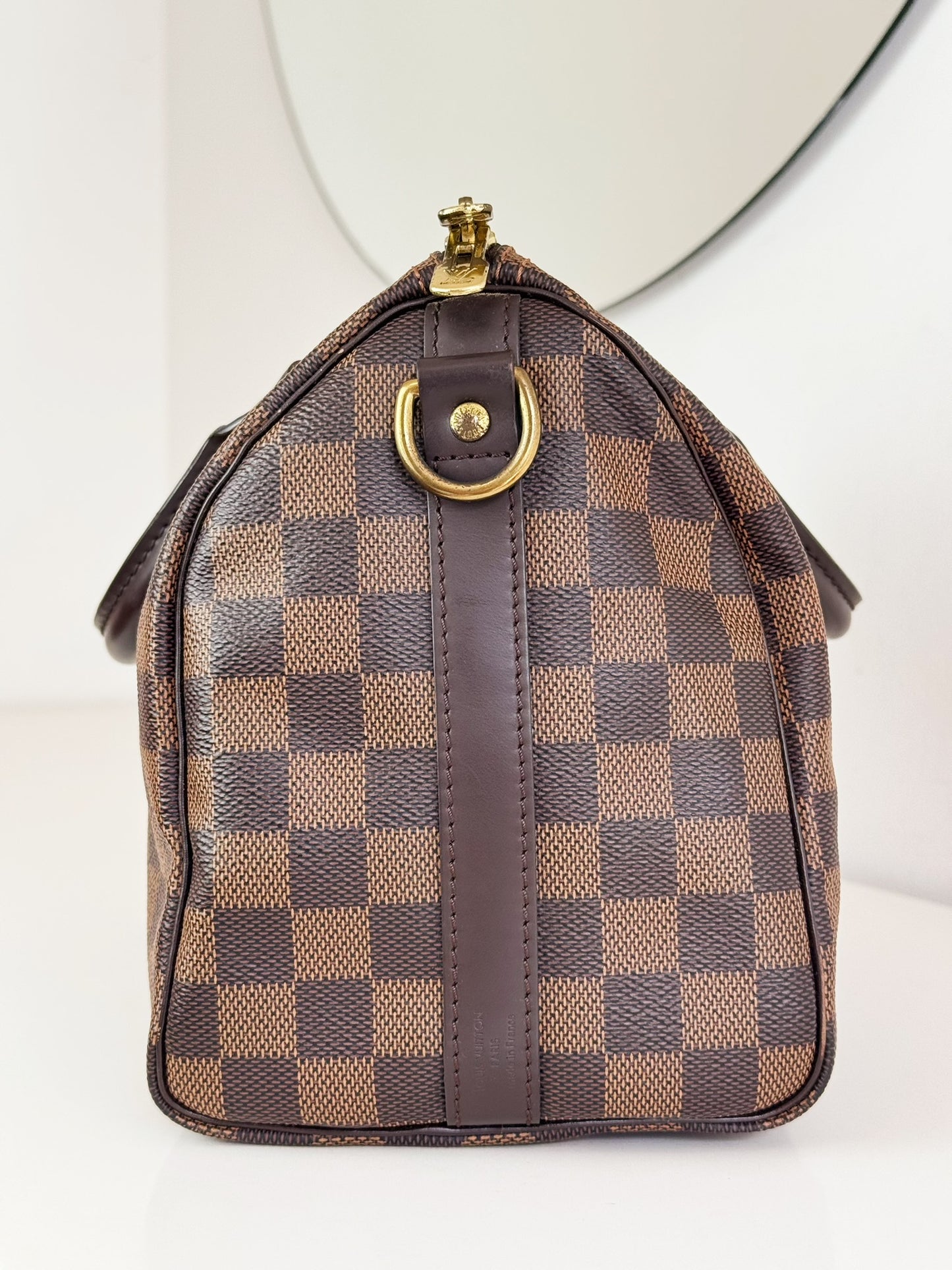 Louis Vuitton Vintage Damier Bandouliere Speedy 25 Handbag Crossbody Bag